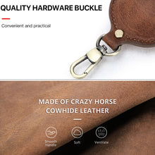 Load image into Gallery viewer, CF1109 For Galaxy Buds Crazy Horse Texture Clamshell Earphone Protective Leather Case with Hook, For Galaxy Buds
