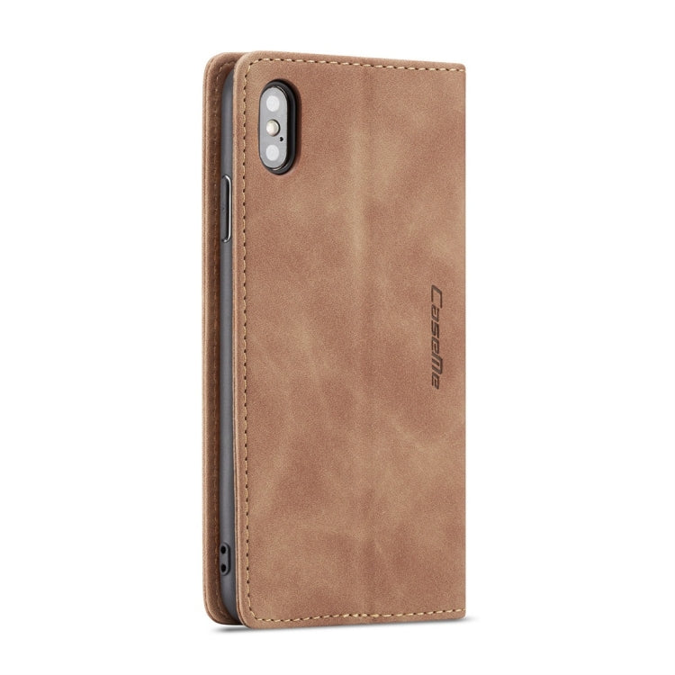 For iPhone X / XS CaseMe-013 Multifunctional Retro Frosted Horizontal Flip Leather Case with Card Slot & Holder & Wallet, For iPhone X / XS