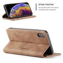 Load image into Gallery viewer, For iPhone X / XS CaseMe-013 Multifunctional Retro Frosted Horizontal Flip Leather Case with Card Slot &amp; Holder &amp; Wallet, For iPhone X / XS