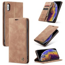Load image into Gallery viewer, For iPhone X / XS CaseMe-013 Multifunctional Retro Frosted Horizontal Flip Leather Case with Card Slot &amp; Holder &amp; Wallet, For iPhone X / XS