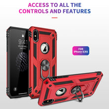 Load image into Gallery viewer, For iPhone X / XS Sergeant Armor Shockproof TPU + PC Protective Case with 360 Degree Rotation Holder, For iPhone X / XS