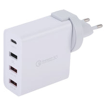 Load image into Gallery viewer, A3P 3A Max Output USB-C / Type-C + QC3.0 + Dual USB 4 Ports Wall Travel Charger, EU Plug, EU Plug
