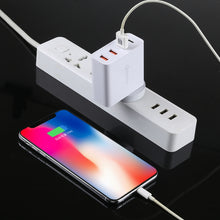 Load image into Gallery viewer, A3P 3A Max Output USB-C / Type-C + QC3.0 + Dual USB 4 Ports Wall Travel Charger, UK Plug, UK Plug