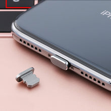 Load image into Gallery viewer, 2pcs Universal 8 Pin Charging Port Metal Anti-Dust Plug for iPhone