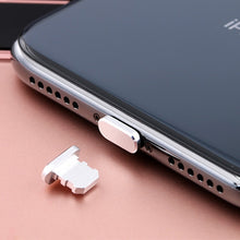Load image into Gallery viewer, 2pcs Universal 8 Pin Charging Port Metal Anti-Dust Plug for iPhone