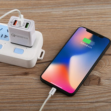 Load image into Gallery viewer, AR-QC-03 2.1A 3 USB Ports Quick Charger Travel Charger, US Plug, AR-QC-03 US, AR-QC-03 US Plug Blue