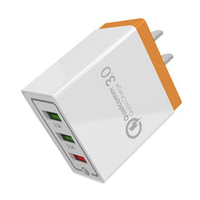 Load image into Gallery viewer, AR-QC-03 2.1A 3 USB Ports Quick Charger Travel Charger, US Plug, AR-QC-03 US, AR-QC-03 US Plug Blue