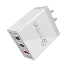 Load image into Gallery viewer, AR-QC-03 2.1A 3 USB Ports Quick Charger Travel Charger, US Plug, AR-QC-03 US, AR-QC-03 US Plug Blue