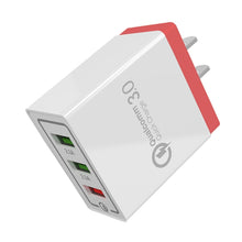 Load image into Gallery viewer, AR-QC-03 2.1A 3 USB Ports Quick Charger Travel Charger, US Plug, AR-QC-03 US, AR-QC-03 US Plug Blue