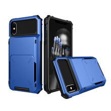 Load image into Gallery viewer, For iPhone X / XS Shockproof TPU + PC Protective Case with Card Slot