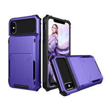 Load image into Gallery viewer, For iPhone X / XS Shockproof TPU + PC Protective Case with Card Slot