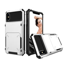 Load image into Gallery viewer, For iPhone X / XS Shockproof TPU + PC Protective Case with Card Slot
