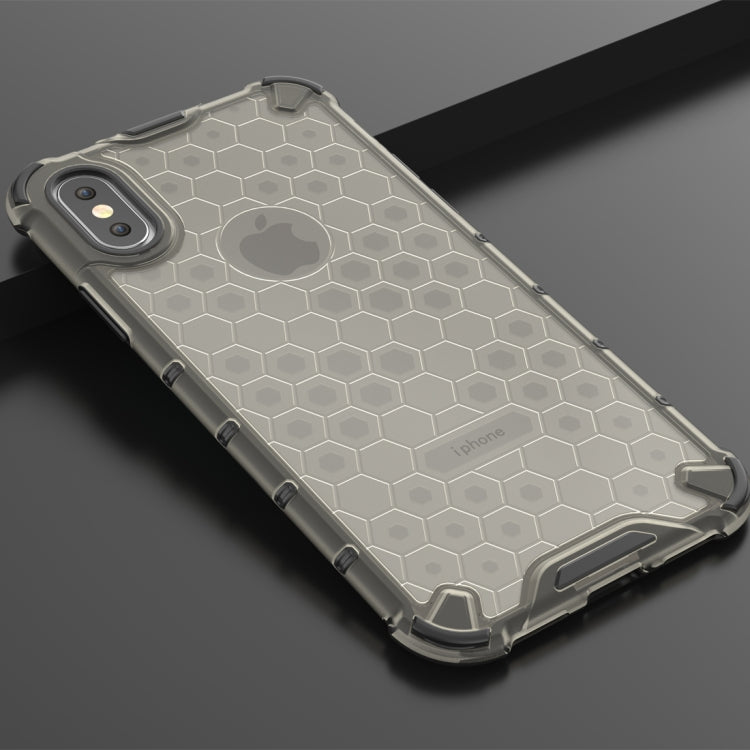 For iPhone X / XS Shockproof Honeycomb PC + TPU Protective Case
