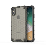 For iPhone X / XS Shockproof Honeycomb PC + TPU Protective Case