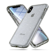Load image into Gallery viewer, For iPhone X / XS Shockproof Terminator Style Glitter Powder Protector Case, iPhone X / XS (White), iPhone X / XS (Pink), iPhone X / XS (Grey)