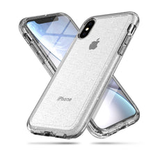 Load image into Gallery viewer, For iPhone X / XS Shockproof Terminator Style Glitter Powder Protector Case, iPhone X / XS (White), iPhone X / XS (Pink), iPhone X / XS (Grey)