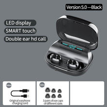 Load image into Gallery viewer, 263 TWS CVC8.0 Noise Cancelling Bluetooth Earphone with Charging Box, Support Touch &amp; Three-screen LED Battery Display &amp; Phone Holder &amp; Power Bank &amp; HD Call &amp; Voice Assistant