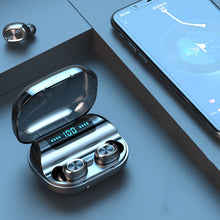 Load image into Gallery viewer, 263 TWS CVC8.0 Noise Cancelling Bluetooth Earphone with Charging Box, Support Touch &amp; Three-screen LED Battery Display &amp; Phone Holder &amp; Power Bank &amp; HD Call &amp; Voice Assistant
