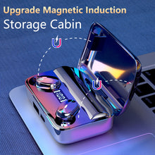 Load image into Gallery viewer, A9 TWS CVC8.0 and DSP Dual Noise Cancelling Bluetooth Earphone with Magnetic Charging Box &amp; LED Digital Display, Support Touch &amp; HD Call &amp; Siri &amp; Power Bank