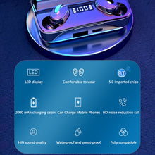 Load image into Gallery viewer, A9 TWS CVC8.0 and DSP Dual Noise Cancelling Bluetooth Earphone with Magnetic Charging Box &amp; LED Digital Display, Support Touch &amp; HD Call &amp; Siri &amp; Power Bank