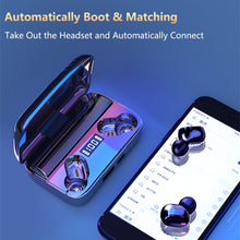 Load image into Gallery viewer, A9 TWS CVC8.0 and DSP Dual Noise Cancelling Bluetooth Earphone with Magnetic Charging Box &amp; LED Digital Display, Support Touch &amp; HD Call &amp; Siri &amp; Power Bank