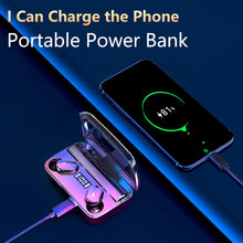 Load image into Gallery viewer, A9 TWS CVC8.0 and DSP Dual Noise Cancelling Bluetooth Earphone with Magnetic Charging Box &amp; LED Digital Display, Support Touch &amp; HD Call &amp; Siri &amp; Power Bank