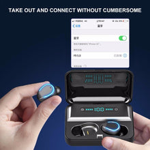 Load image into Gallery viewer, F9-5 Intelligent Noise Cancelling Touch Bluetooth Earphone with Charging Box, Supports Three-screen LED Power Display &amp; HD Call &amp; Power Bank &amp; Siri