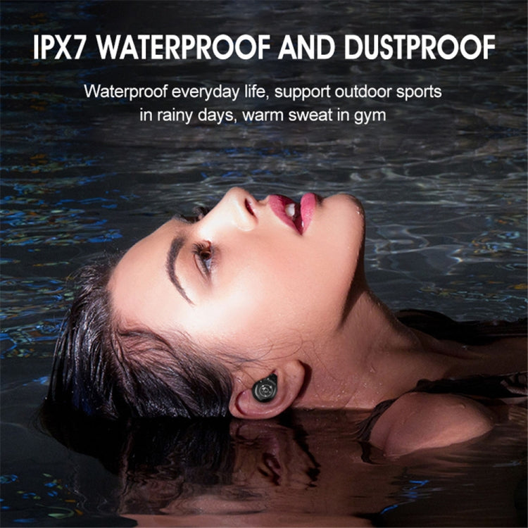 F9-5 Intelligent Noise Cancelling Touch Bluetooth Earphone with Charging Box, Supports Three-screen LED Power Display & HD Call & Power Bank & Siri