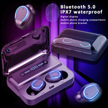 Load image into Gallery viewer, F9-5 Intelligent Noise Cancelling Touch Bluetooth Earphone with Charging Box, Supports Three-screen LED Power Display &amp; HD Call &amp; Power Bank &amp; Siri