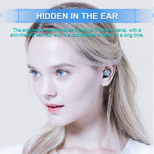 Load image into Gallery viewer, F9-6 TWS CVC8.0 Noise Cancelling Touch Bluetooth Earphone with Pull-out Cylindrical Charging Box, Support LED Power Digital Display &amp; Call &amp; Siri