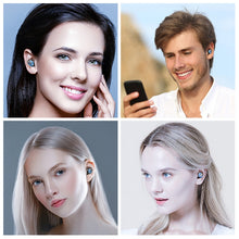 Load image into Gallery viewer, F9-6 TWS CVC8.0 Noise Cancelling Touch Bluetooth Earphone with Pull-out Cylindrical Charging Box, Support LED Power Digital Display &amp; Call &amp; Siri