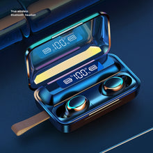 Load image into Gallery viewer, F9-5C Jerry Solution Touch Bluetooth Earphone with Magnetic Charging Box, Support Three-screen LED Power Display &amp; Power Bank &amp; Call &amp; Siri &amp; Hand Strap