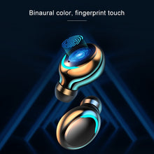 Load image into Gallery viewer, F9-5C Jerry Solution Touch Bluetooth Earphone with Magnetic Charging Box, Support Three-screen LED Power Display &amp; Power Bank &amp; Call &amp; Siri &amp; Hand Strap