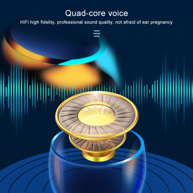 F9-5C Jerry Solution Touch Bluetooth Earphone with Magnetic Charging Box, Support Three-screen LED Power Display & Power Bank & Call & Siri & Hand Strap