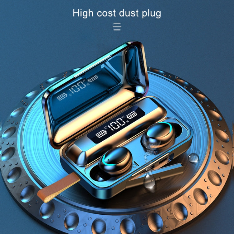 F9-5C Jerry Solution Touch Bluetooth Earphone with Magnetic Charging Box, Support Three-screen LED Power Display & Power Bank & Call & Siri & Hand Strap