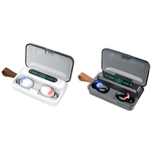 Load image into Gallery viewer, F9-5C Four-bar Breathing Light + Digital Display Noise Reduction Bluetooth Earphone with Hand Strap