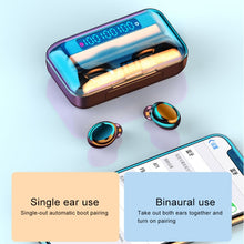 Load image into Gallery viewer, F9-5C Four-bar Breathing Light + Digital Display Noise Reduction Bluetooth Earphone with Hand Strap