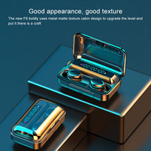 Load image into Gallery viewer, F9-5C Four-bar Breathing Light + Digital Display Noise Reduction Bluetooth Earphone with Hand Strap