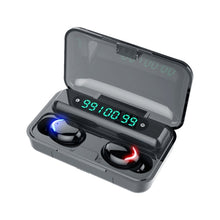 Load image into Gallery viewer, F9-5C Three-screen Digital Display Noise Reduction Bluetooth Earphone, F9-5C without Strap Black
