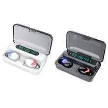 Load image into Gallery viewer, F9-5C Three-screen Digital Display Noise Reduction Bluetooth Earphone, F9-5C without Strap Black