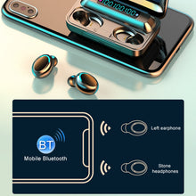 Load image into Gallery viewer, F9-5C Three-screen Digital Display Noise Reduction Bluetooth Earphone, F9-5C without Strap Black