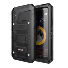 Load image into Gallery viewer, For iPhone X / XS Waterproof Dustproof Shockproof Zinc Alloy + Silicone Case, iPhone XS / X