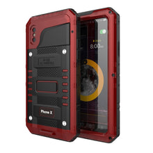 Load image into Gallery viewer, For iPhone X / XS Waterproof Dustproof Shockproof Zinc Alloy + Silicone Case, iPhone XS / X
