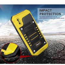 Load image into Gallery viewer, For iPhone X / XS Waterproof Dustproof Shockproof Zinc Alloy + Silicone Case, iPhone XS / X