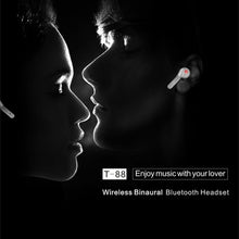 Load image into Gallery viewer, T-88 TWS Bluetooth V5.0 Wireless Stereo Earphones with Magnetic Charging Box