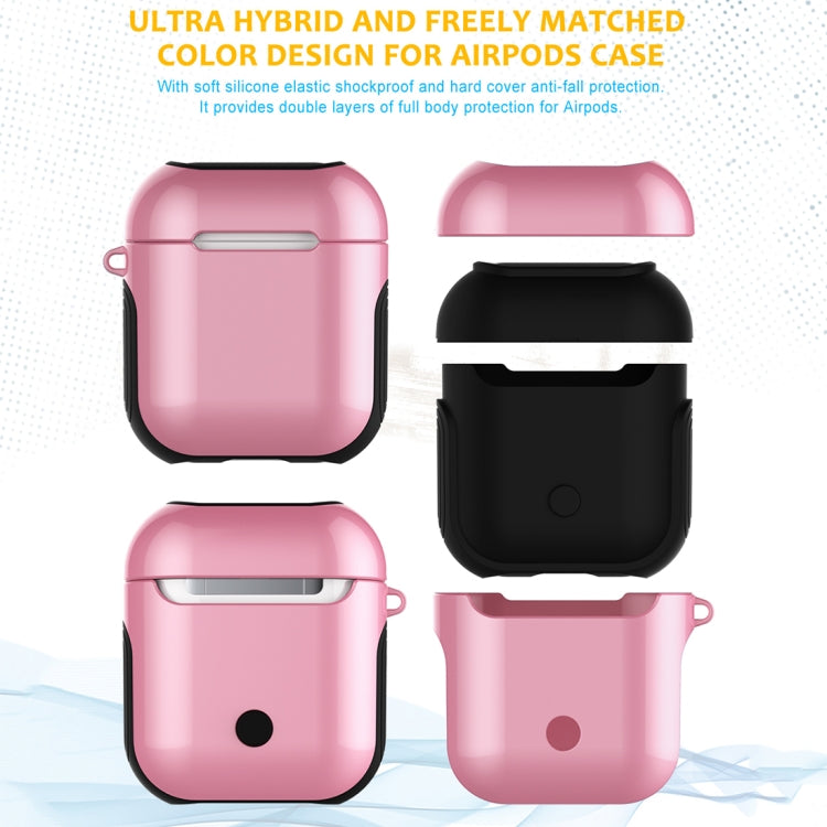 Varnished PC Bluetooth Earphones Case Anti-lost Storage Bag for Apple AirPods 1/2