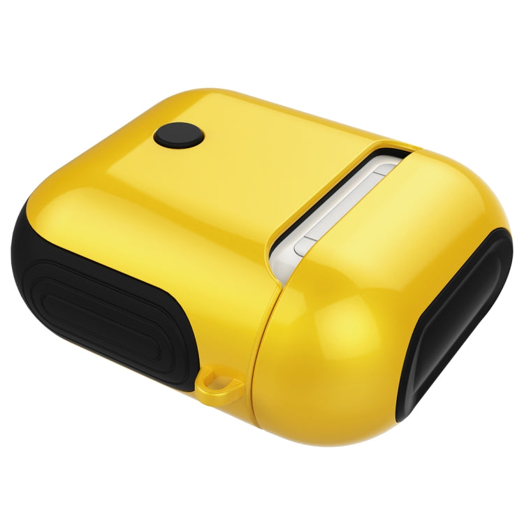Varnished PC Bluetooth Earphones Case Anti-lost Storage Bag for Apple AirPods 1/2