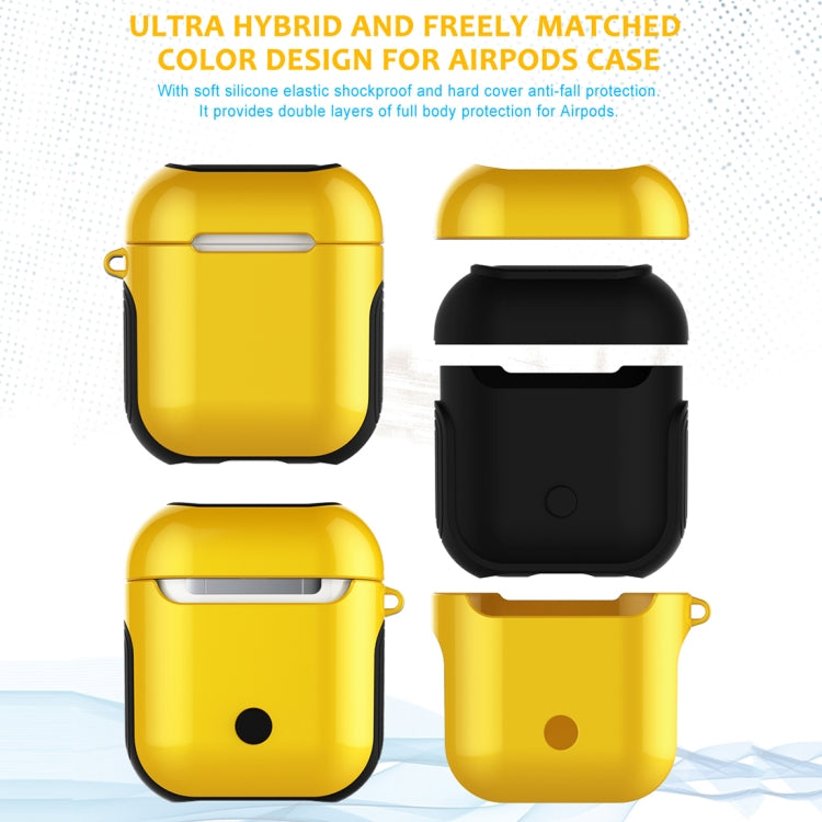 Varnished PC Bluetooth Earphones Case Anti-lost Storage Bag for Apple AirPods 1/2