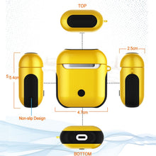 Load image into Gallery viewer, Varnished PC Bluetooth Earphones Case Anti-lost Storage Bag for Apple AirPods 1/2