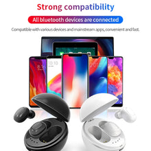 Load image into Gallery viewer, A10 TWS Space Capsule Shape Wireless Bluetooth Earphone with Magnetic Charging Box &amp; Lanyard, Support HD Call &amp; Automatic Pairing Bluetooth